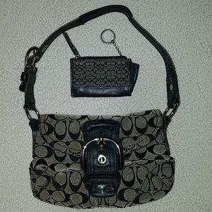 Coach bag with wallet